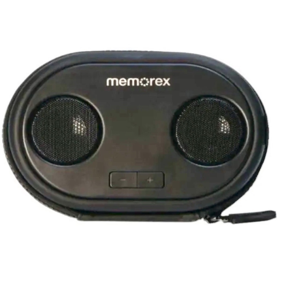 NWT Memorex  ML 310BK Portable Speaker With Case For iPhone, iPod Android Device